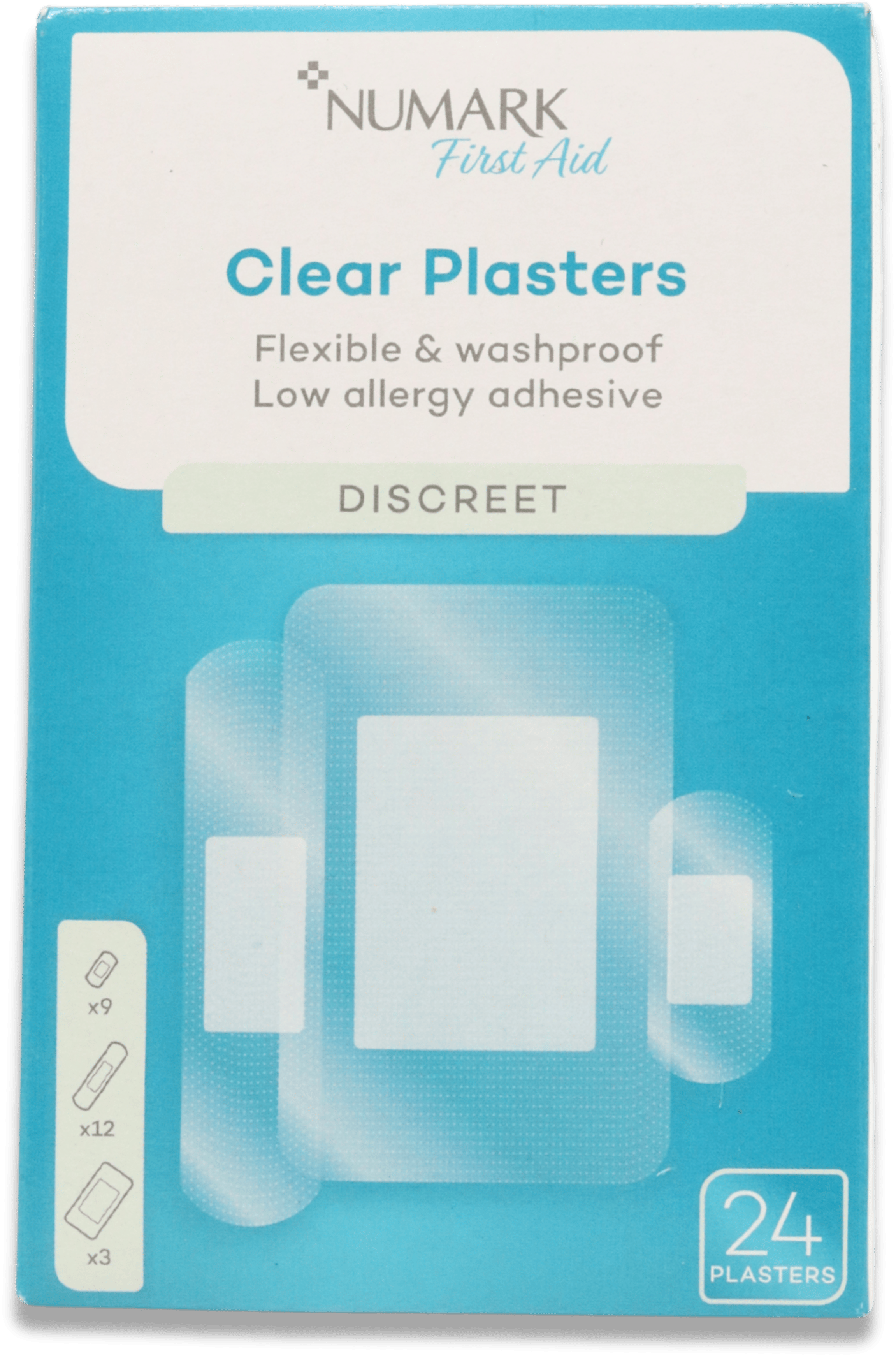 Numark Clear Plasters 24 Pack