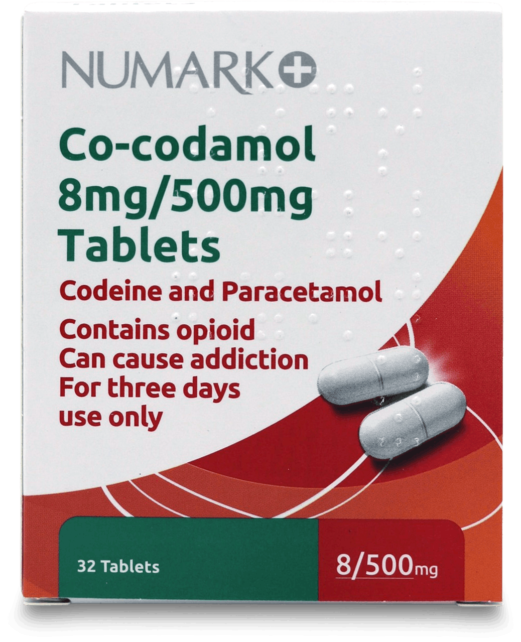 Numark Co-Codamol 8mg/500mg 32 Caplets