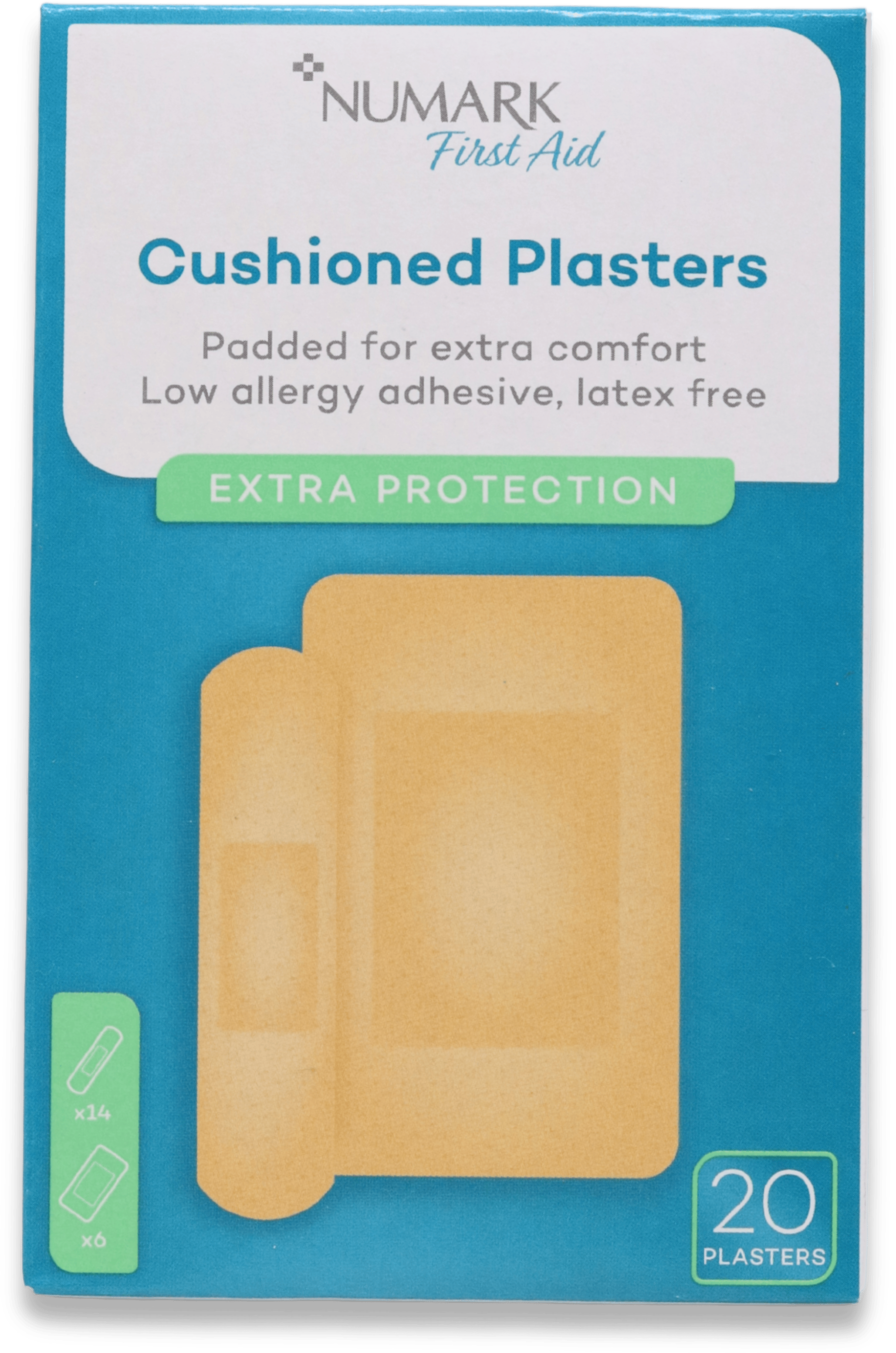 Numark Cushioned Plasters 20 Pack