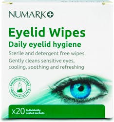 Numark Eyelid Wipes 20 Pack