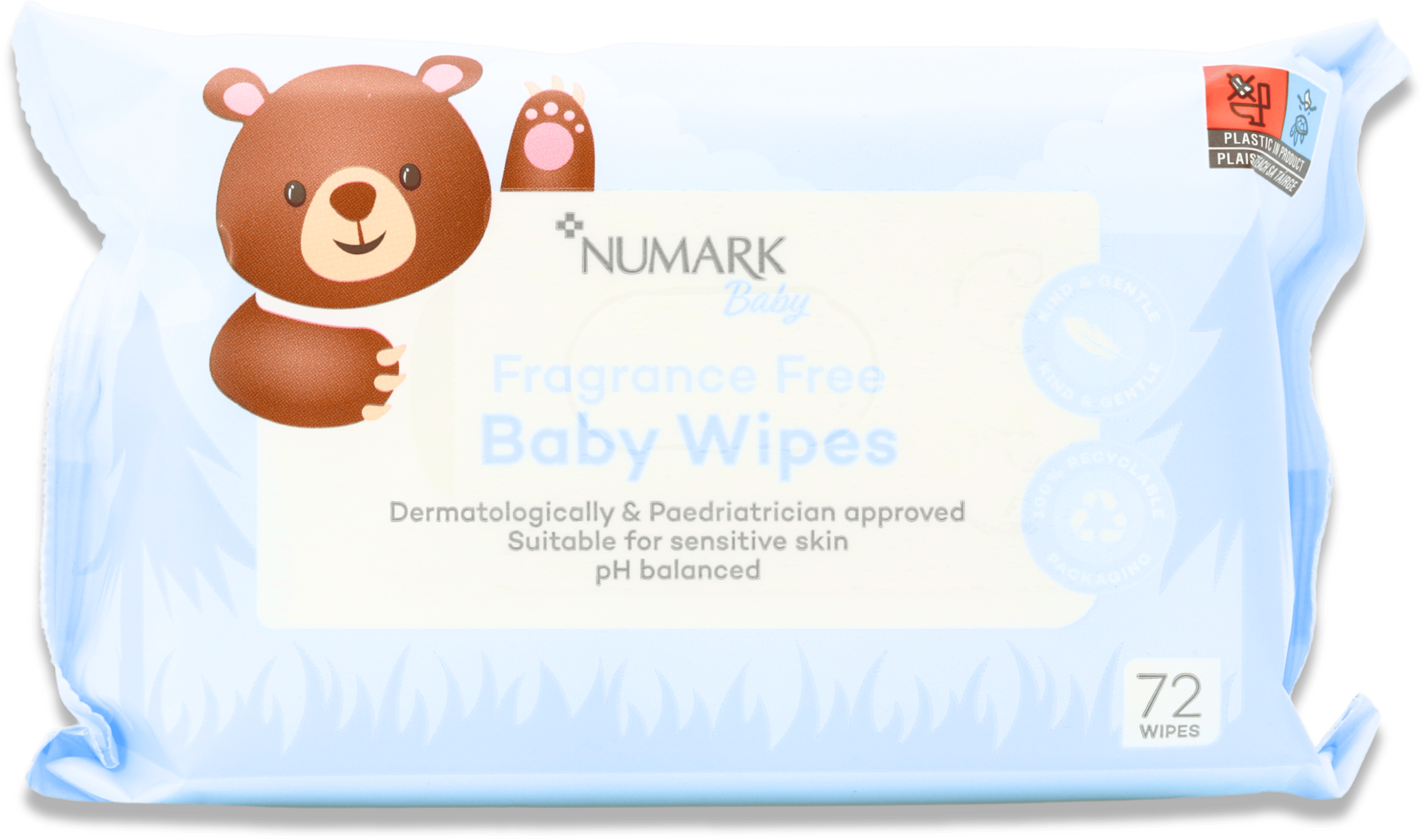 Numark Fragranced Baby Wipes 72 Pack