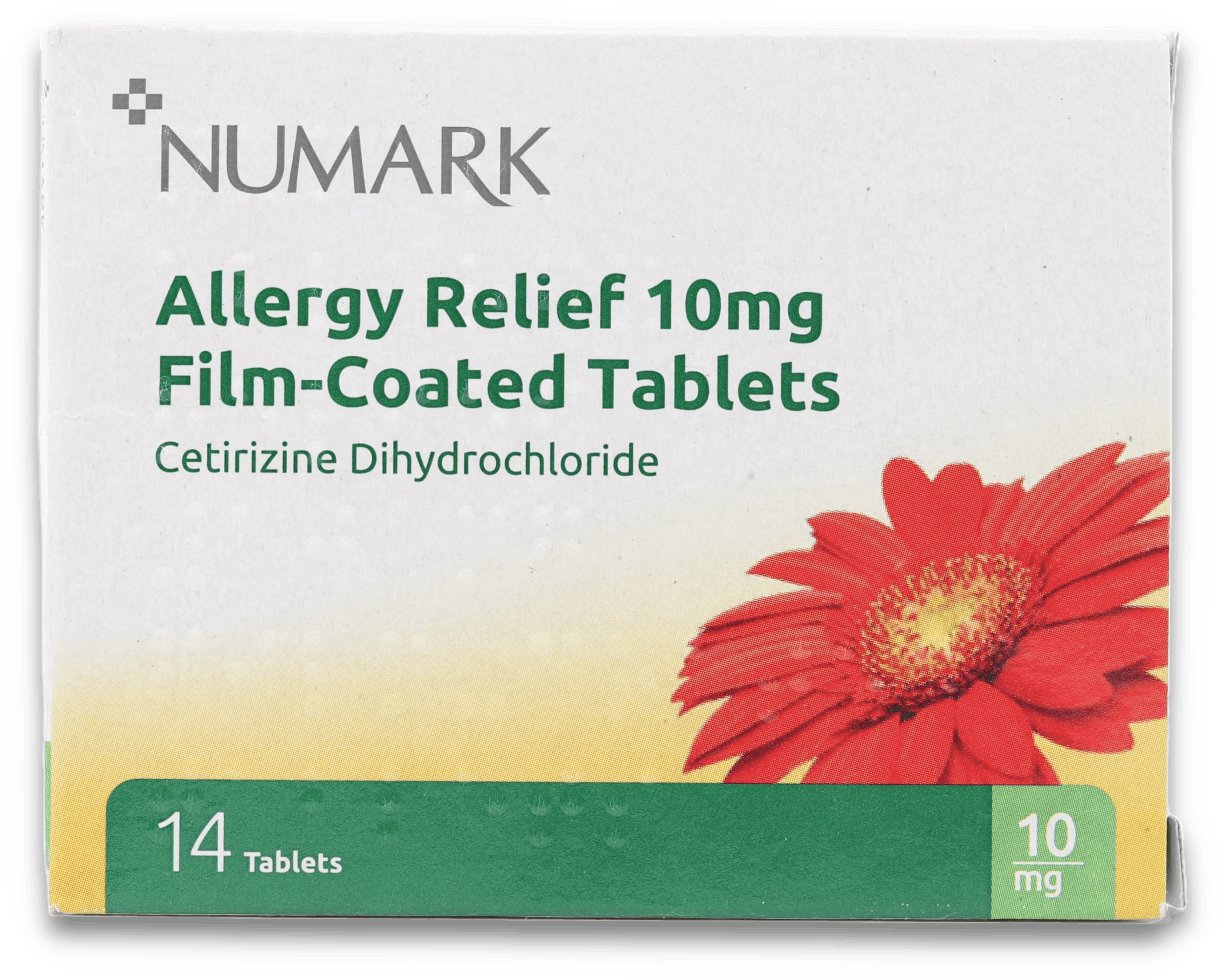 Numark Hay Fever Relief Cetirizine 10mg 14 Tablets