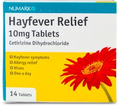 Numark Hayfever Relief Cetirizine 10mg 14 Tablets