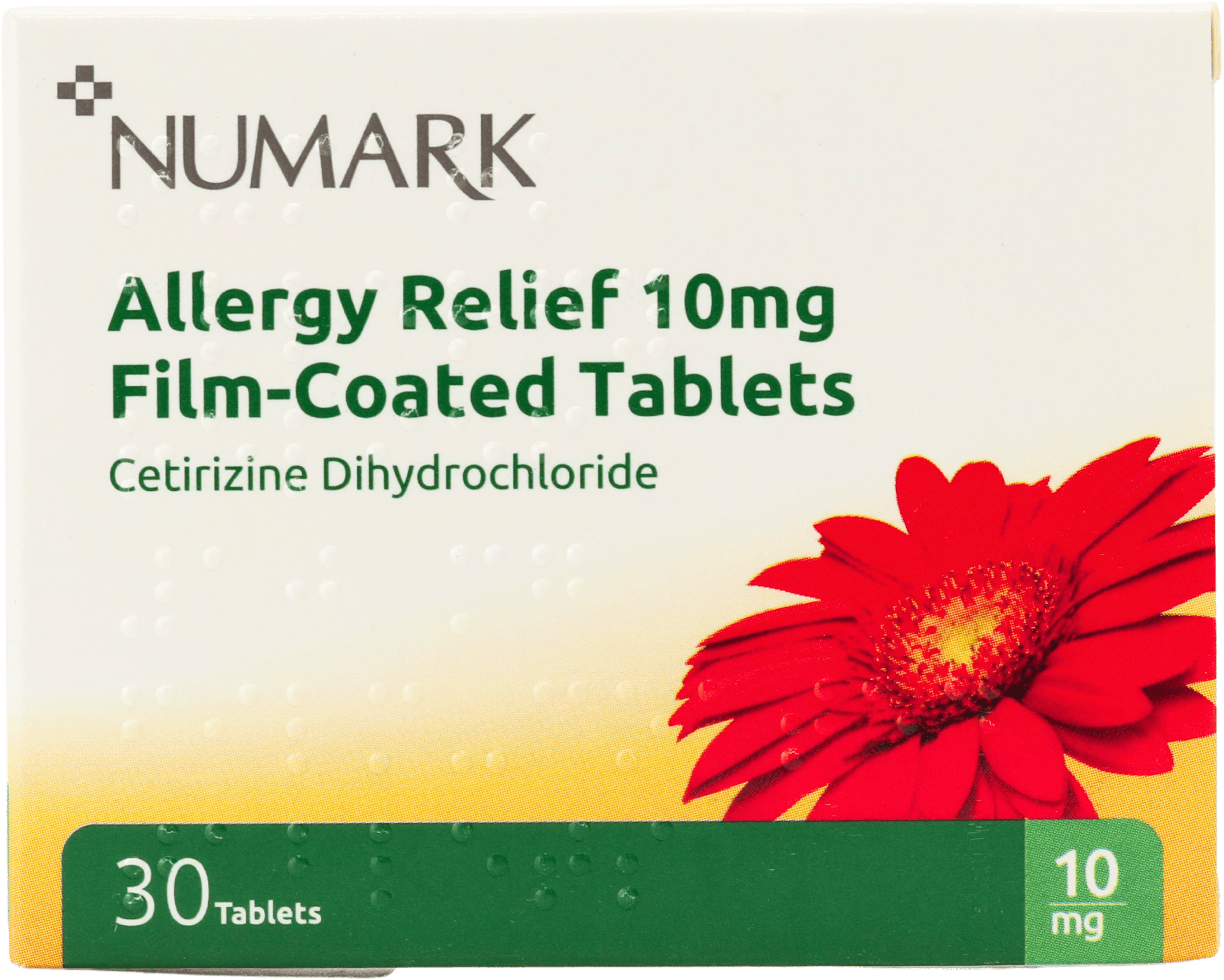 Numark Hay Fever Relief Cetirizine 10mg 30 Tablets