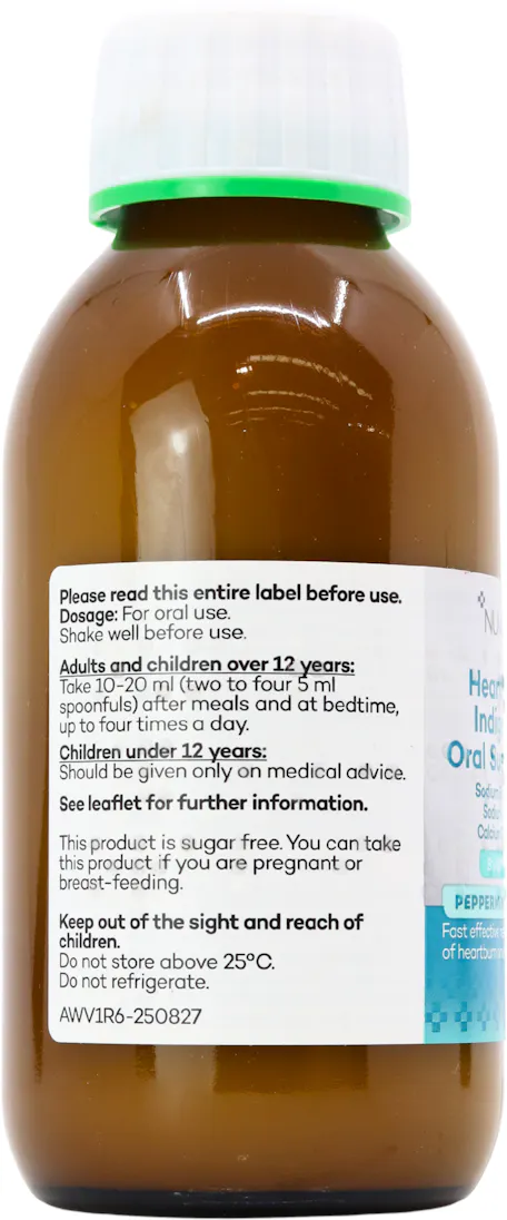 Numark Heartburn & Indisgestion Oral Suspension Peppermint 250ml - 3