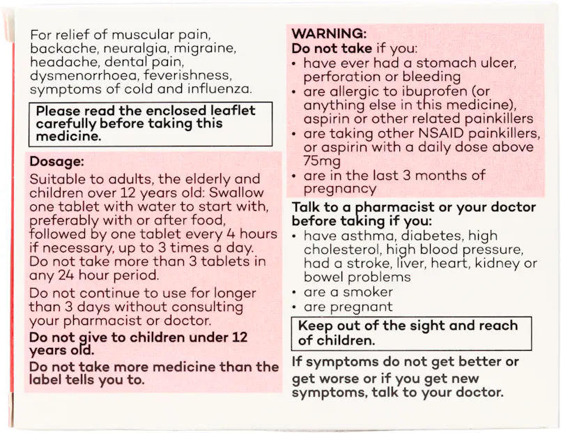 Numark Ibuprofen 400mg 24 Tablets - 2