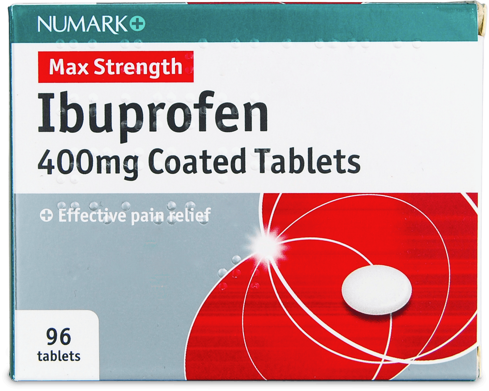 Numark Ibuprofen 400mg 96 Coated Tablets medino