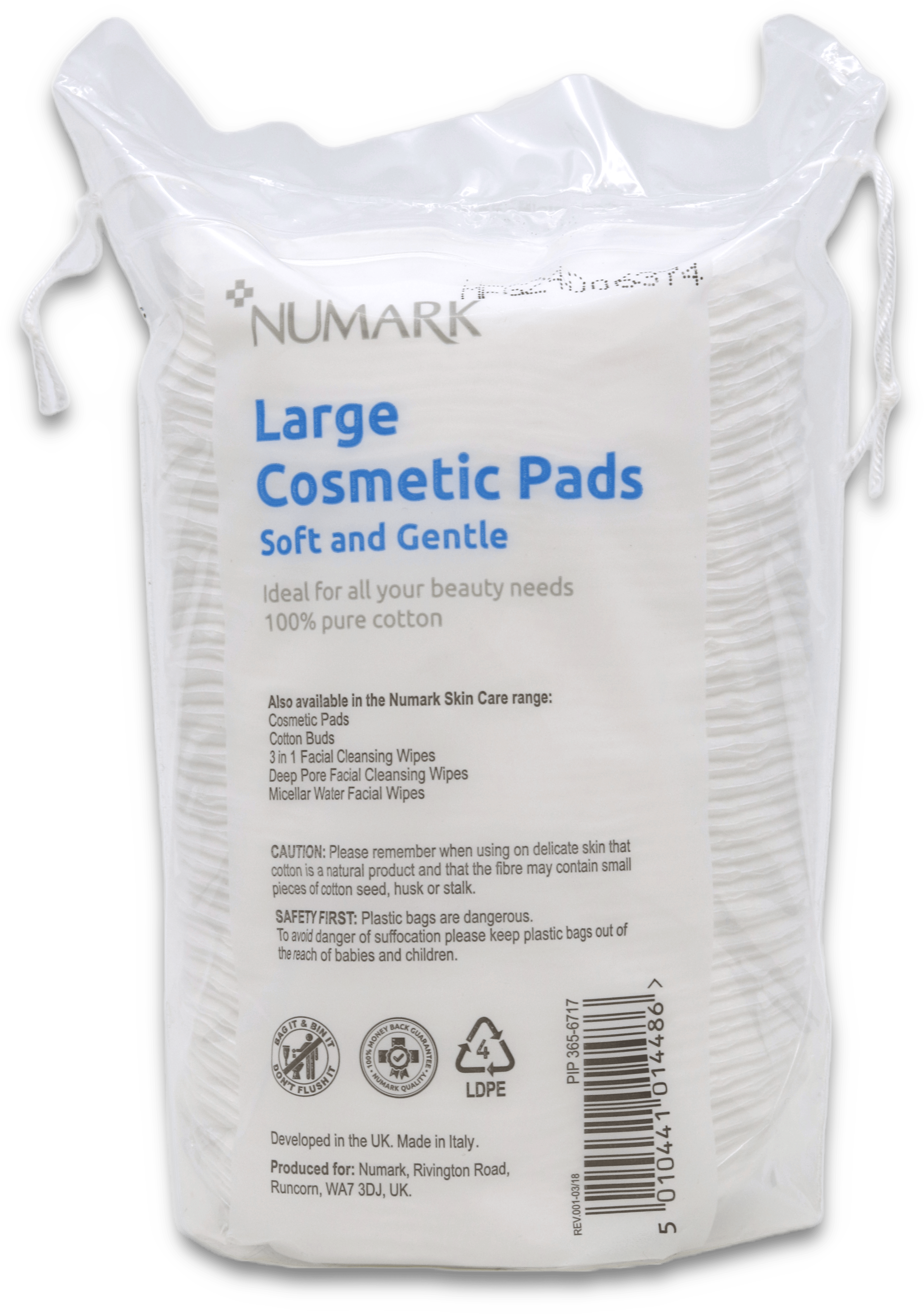 Numark Large Cosmetic Pads 50 Pack