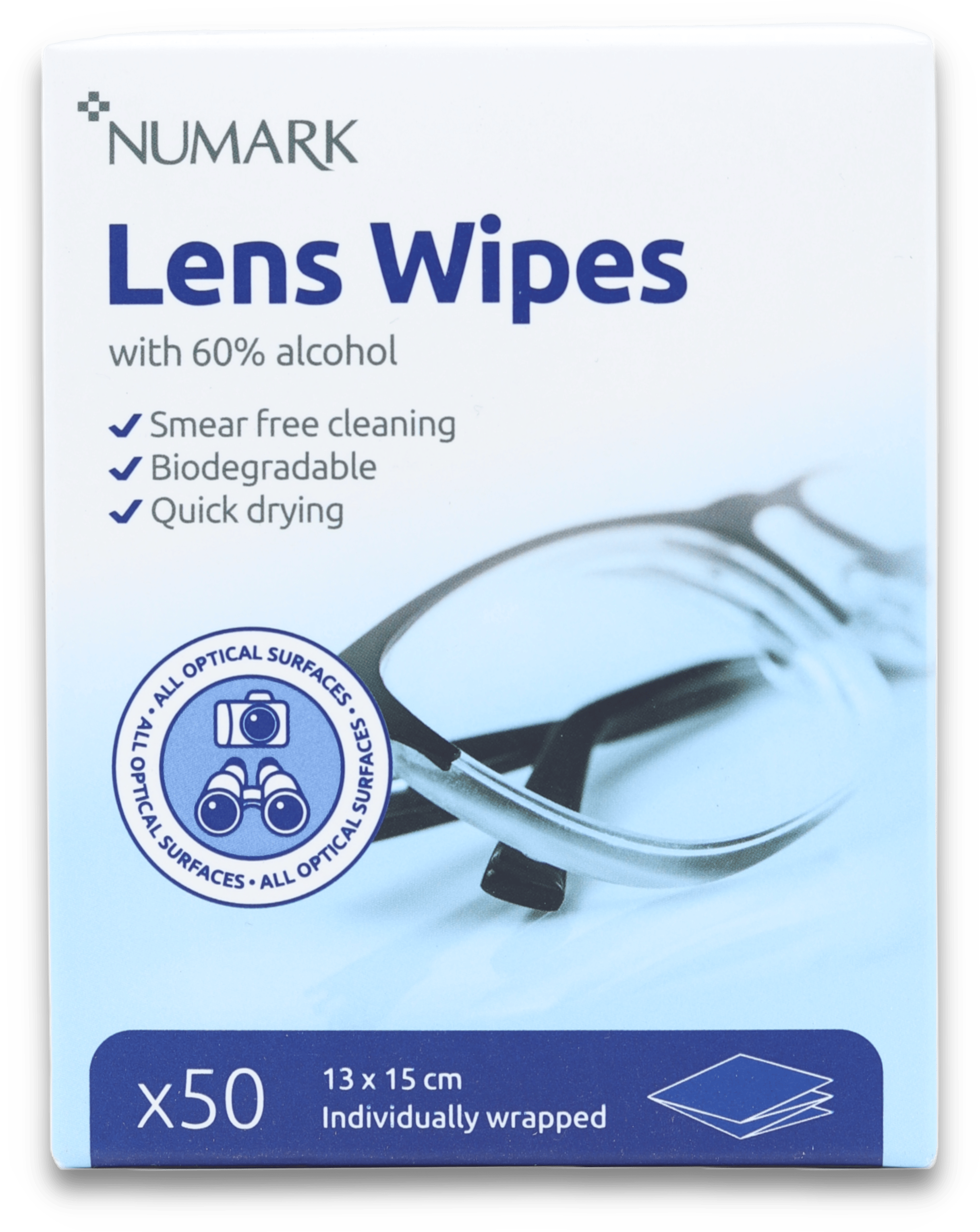 Numark Lens Wipes 50 Pack