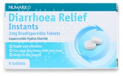 Diarrohoea Relief Instants - Loperamide Hydrochloride 6 Orodispersible Tablets