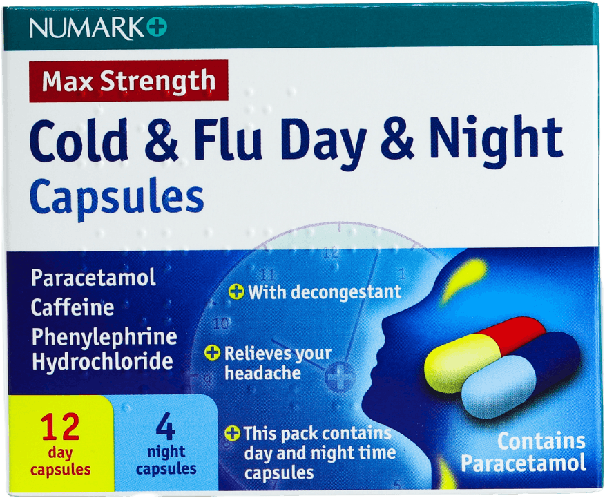 Numark Max Cold & Flu Day & Night 16 Capsules
