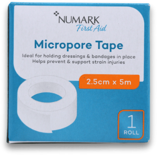 Numark Micropore Tape 2.5cm x 5m