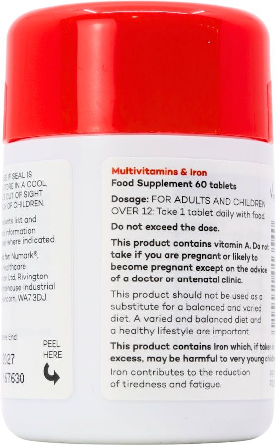 Numark Vitamins Multivitamins with Iron 60 Tablets - 2