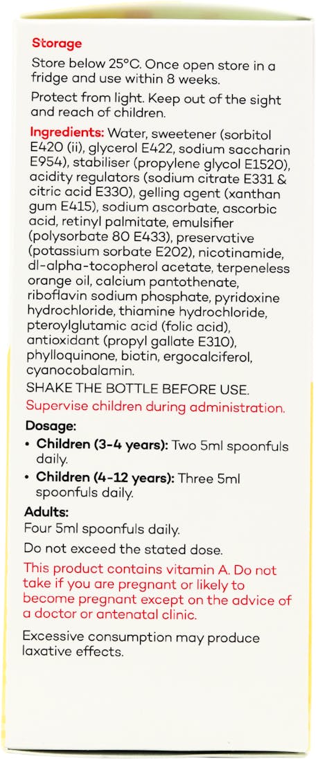 Numark Multivitamin Syrup Orange Flavour 150ml - 2