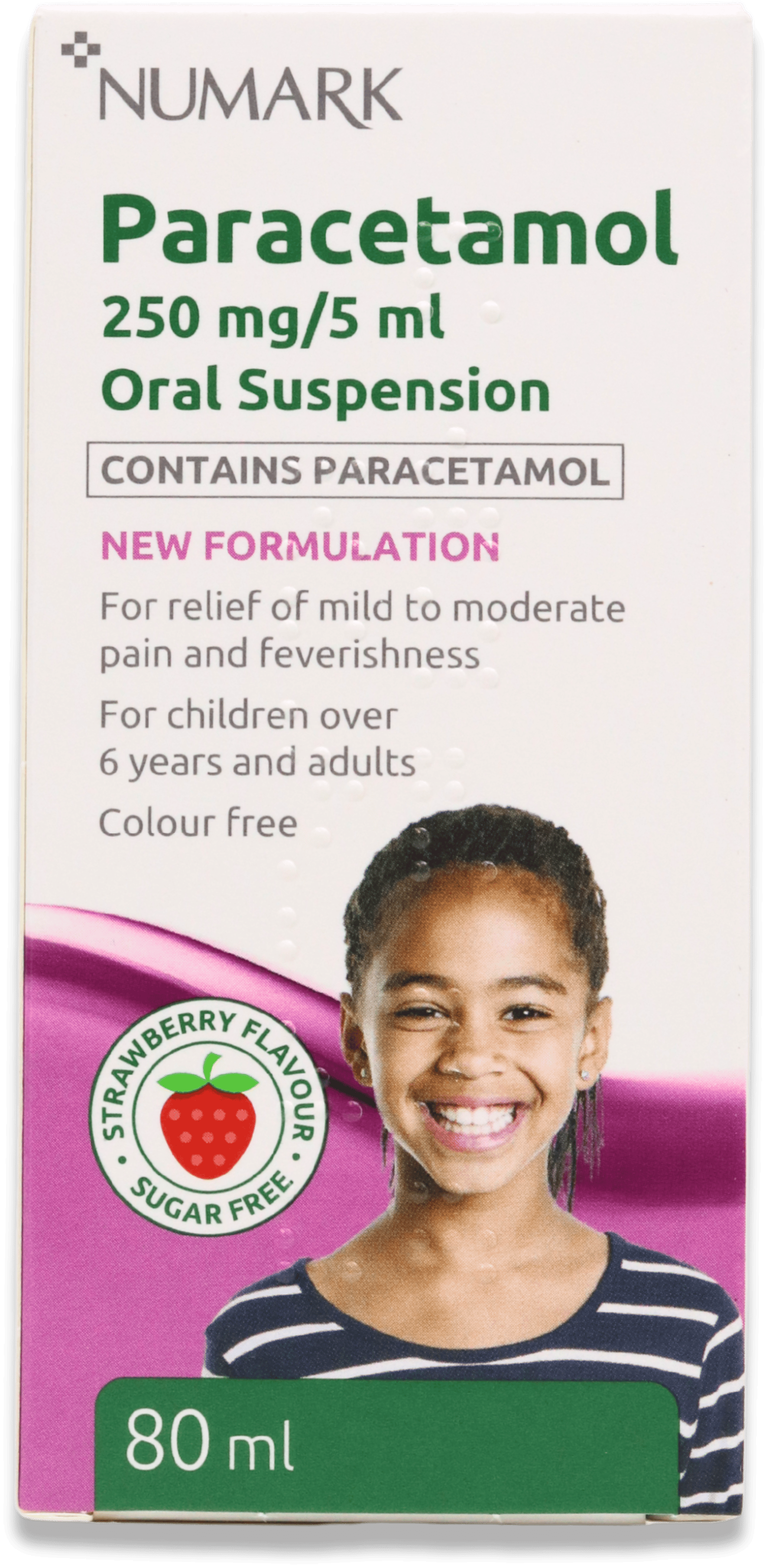 Numark Paracetamol 250mg/5ml Oral Suspension 80ml