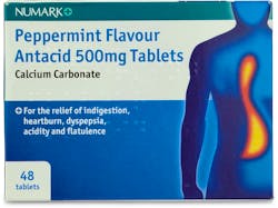 Numark Peppermint Flavour Antacid 48s