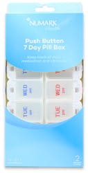 Numark Push Button 7 Day Pill Box
