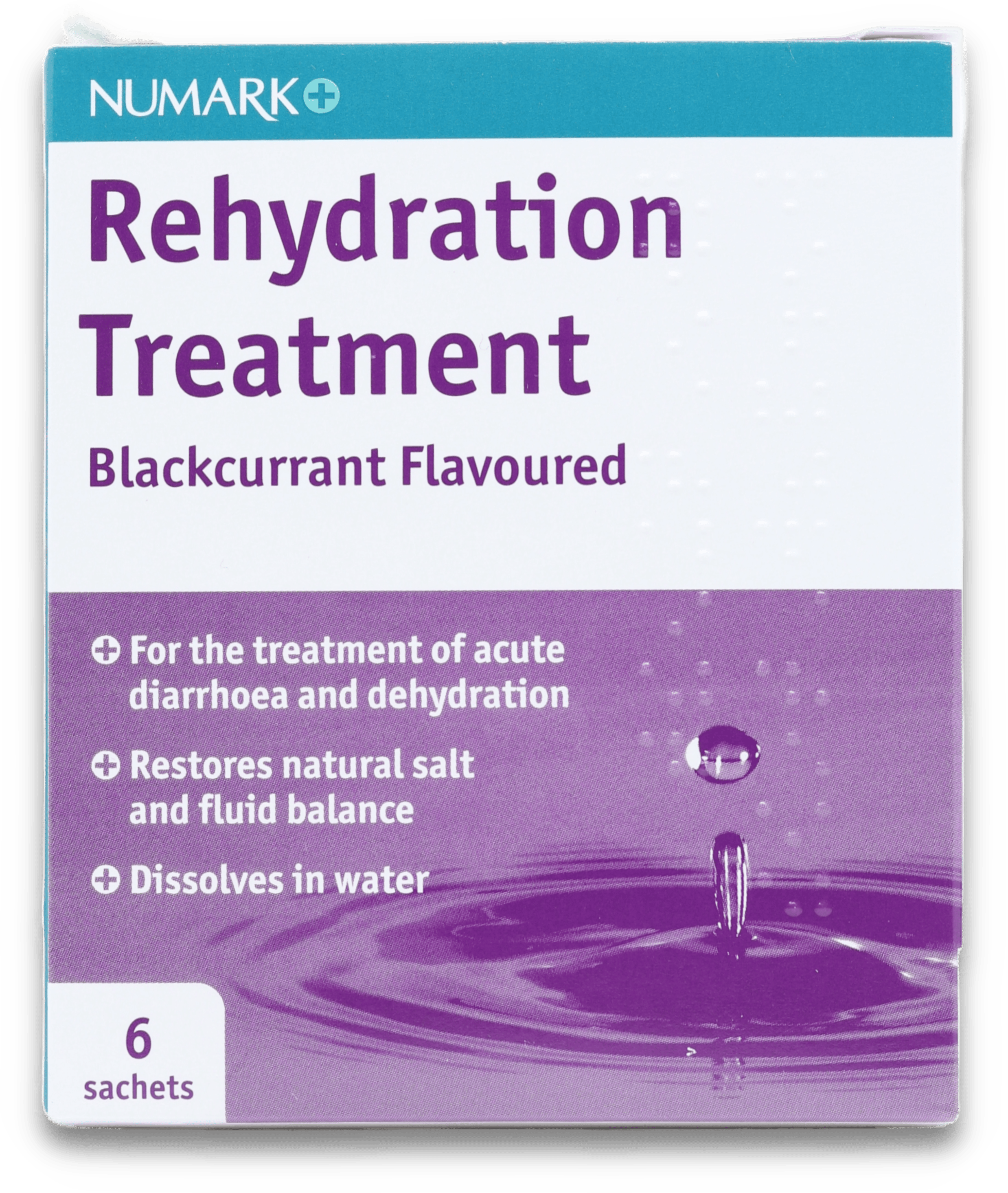 Numark Rehydration Treatment Blackcurrant Flavoured 6 Sachets