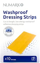 Numark Washproof Dressing Strips 10 x 6cm 10 Pack