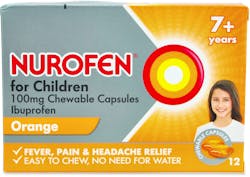 Nurofen 7+ Years Orange Chewable 12 Capsules