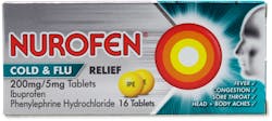 Nurofen Cold & Flu Relief 16 Tablets