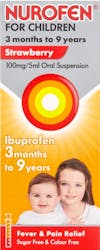 Nurofen for Children 3 Months To 9 Years Strawberry 100ml