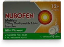 Nurofen Meltlets Mint 200mg 12 tablets