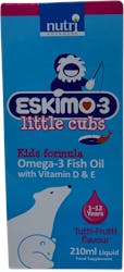 Nutri Advanced Eskimo-3 Little Cubs Kids Formula Omega-3 Fish Oil 210ml