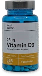 Nutri Within Vitamin D3 25ug 365 Tablets