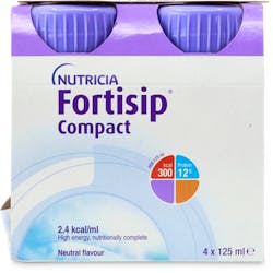 Nutricia Fortisip Compact Energy Drink Neutral 4 x 125ml