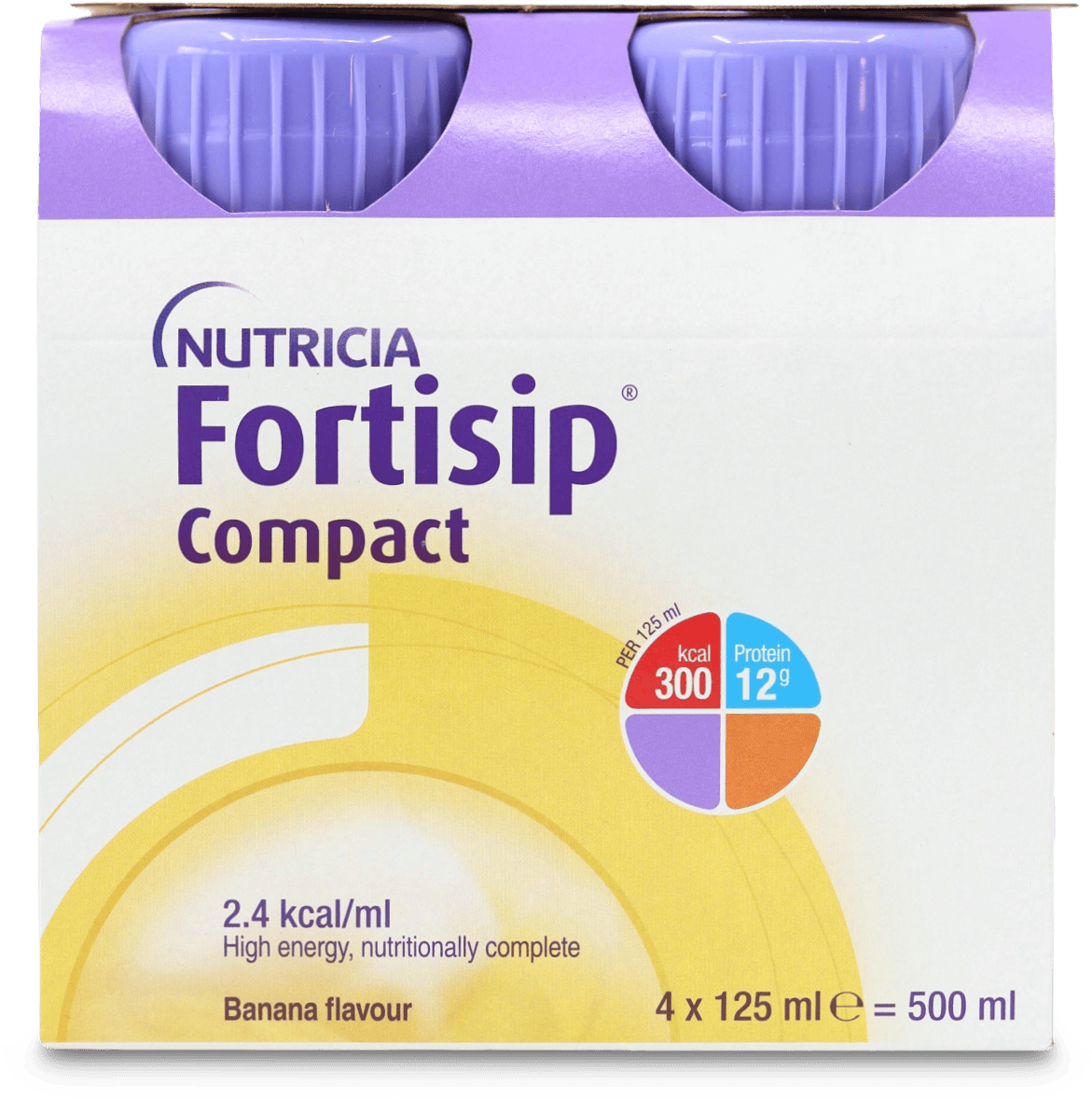 Nutricia Fortisip Compact Energy Drink Banana 4 x 125ml