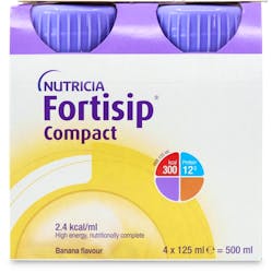 Nutricia Fortisip Compact Energy Drink Banana 4 x 125ml