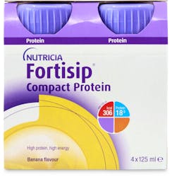 Nutricia Fortisip Compact Protein Drink Banana 4 x 125ml