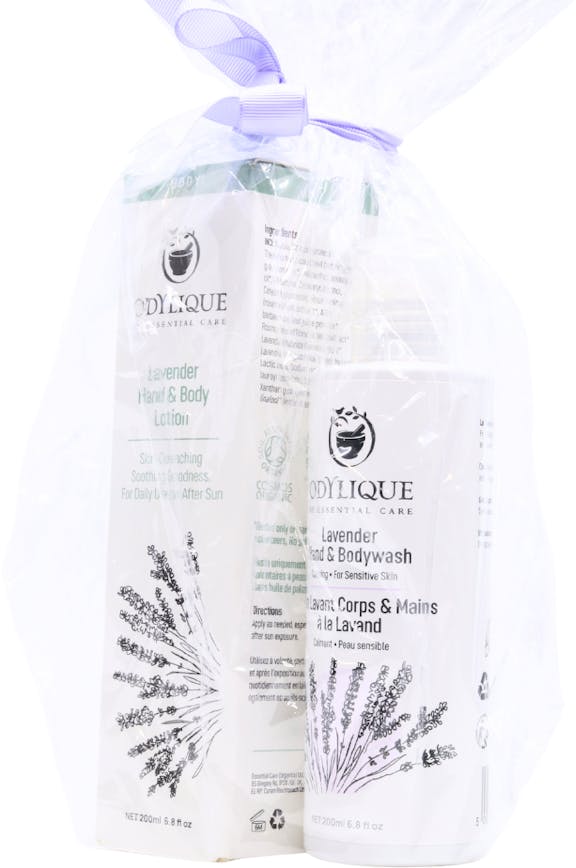 Odylique Lavender Hand & Body Gift Set Body Wash 200ml & Lotion 200ml - 2