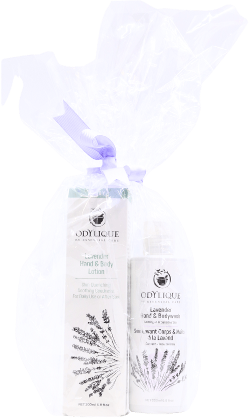 Odylique Lavender Hand & Body Gift Set Body Wash 200ml & Lotion 200ml