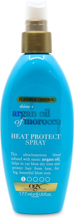 Photos - Hair Styling Product OGX Shine + Argan Oil of Morocco Heat Protection Spray 177ml 