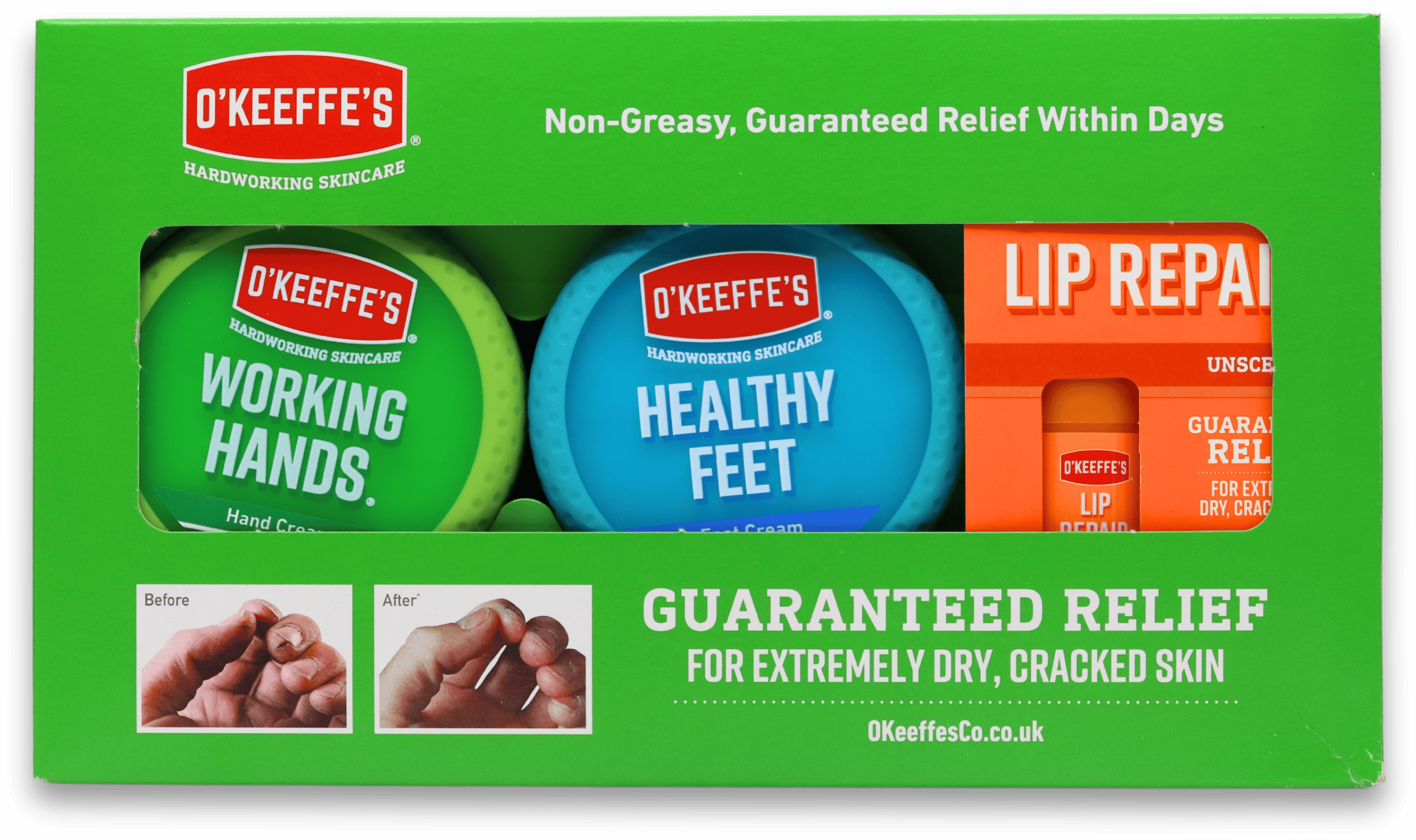 O'Keeffe's Guaranteed Relief Skincare Set