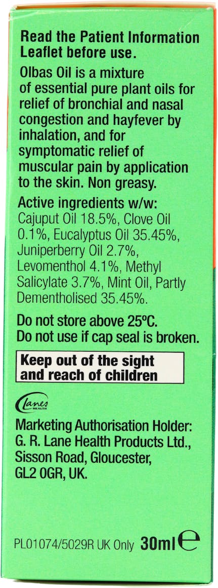 Olbas Oil Inhalant Decongestant 30ml - 2