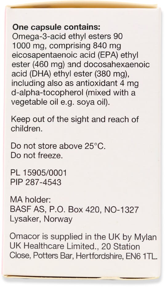 Omacor 1000mg 28 Soft Capsules - 2