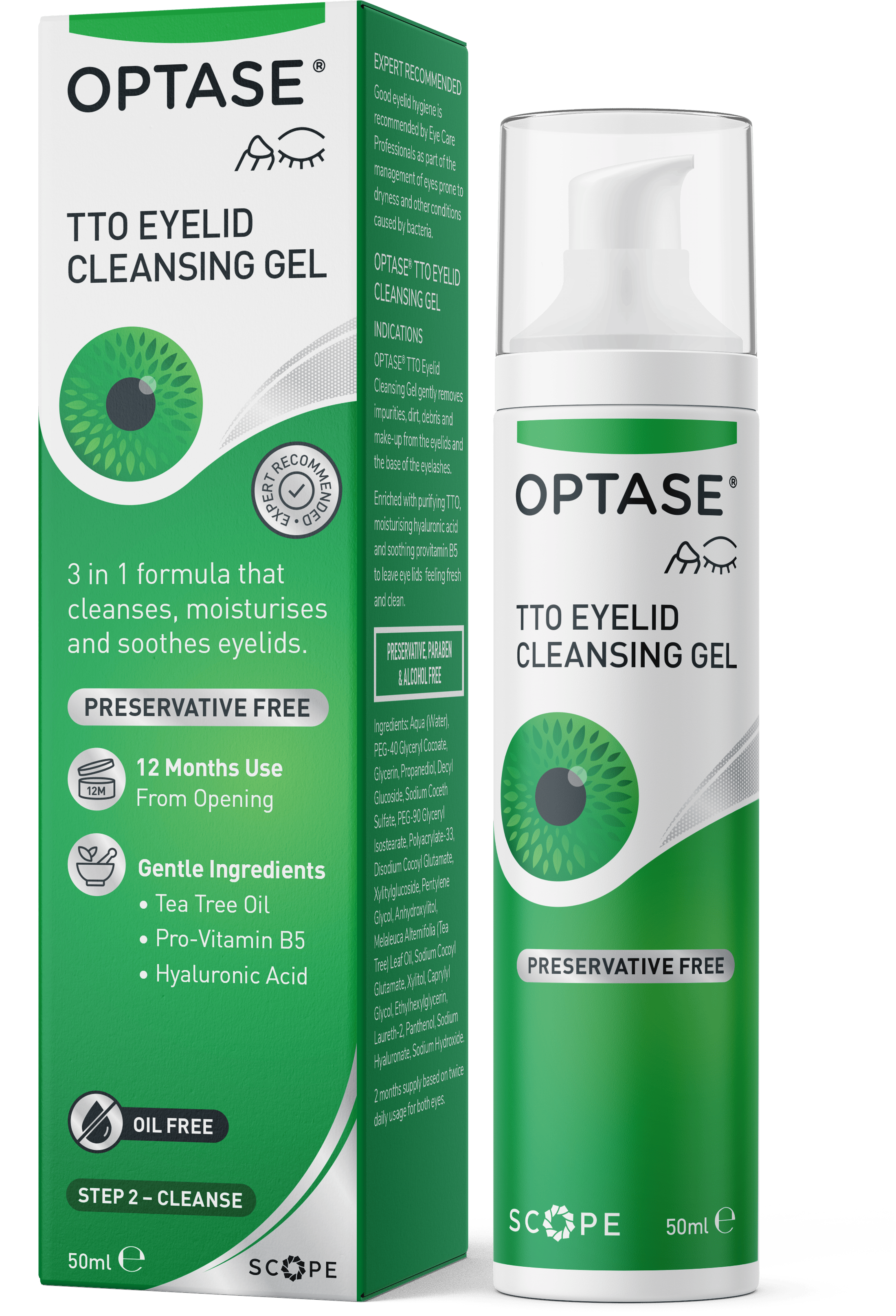 Optase Tea Tree Oil Eye Lid Cleansing Gel