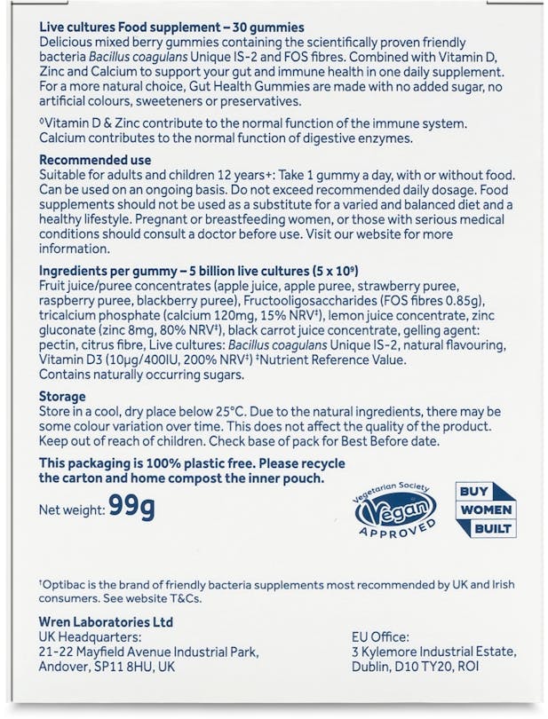 Optibac Gut Health Gummies 30 Pack - 3