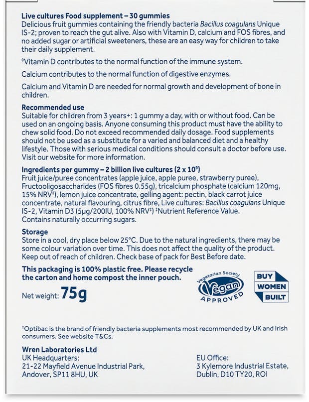 Optibac Kids 30 Gummies - 3