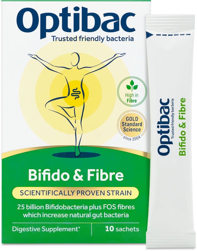 Optibac Probiotics Bifidobacteria & Fibre 10 Sachets - 2
