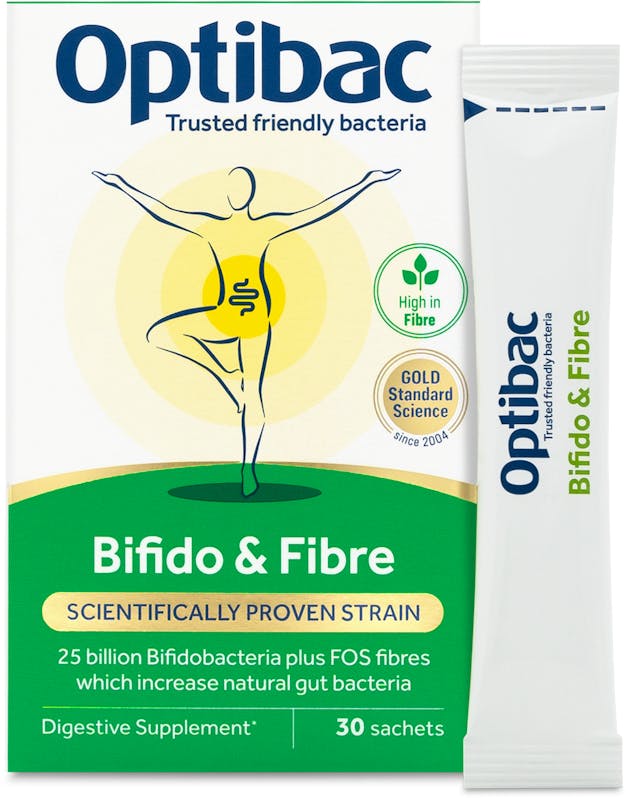 Optibac Probiotics Bifidobacteria & Fibre 30 Sachets - 2