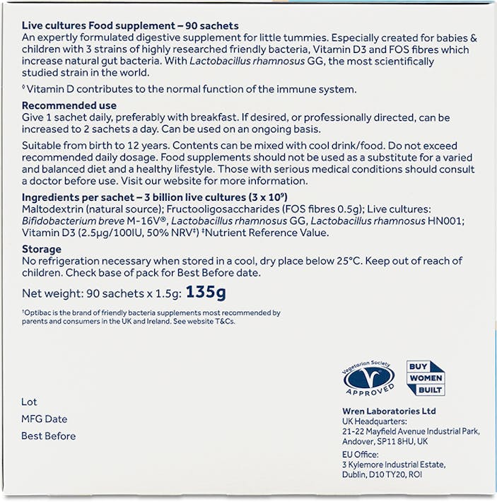 Optibac Probiotics for Babies & Children 90 Sachets - 3