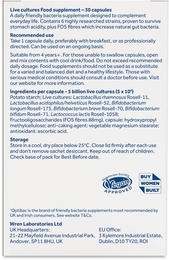 Optibac Probiotics for Every Day 30 Capsules - 3