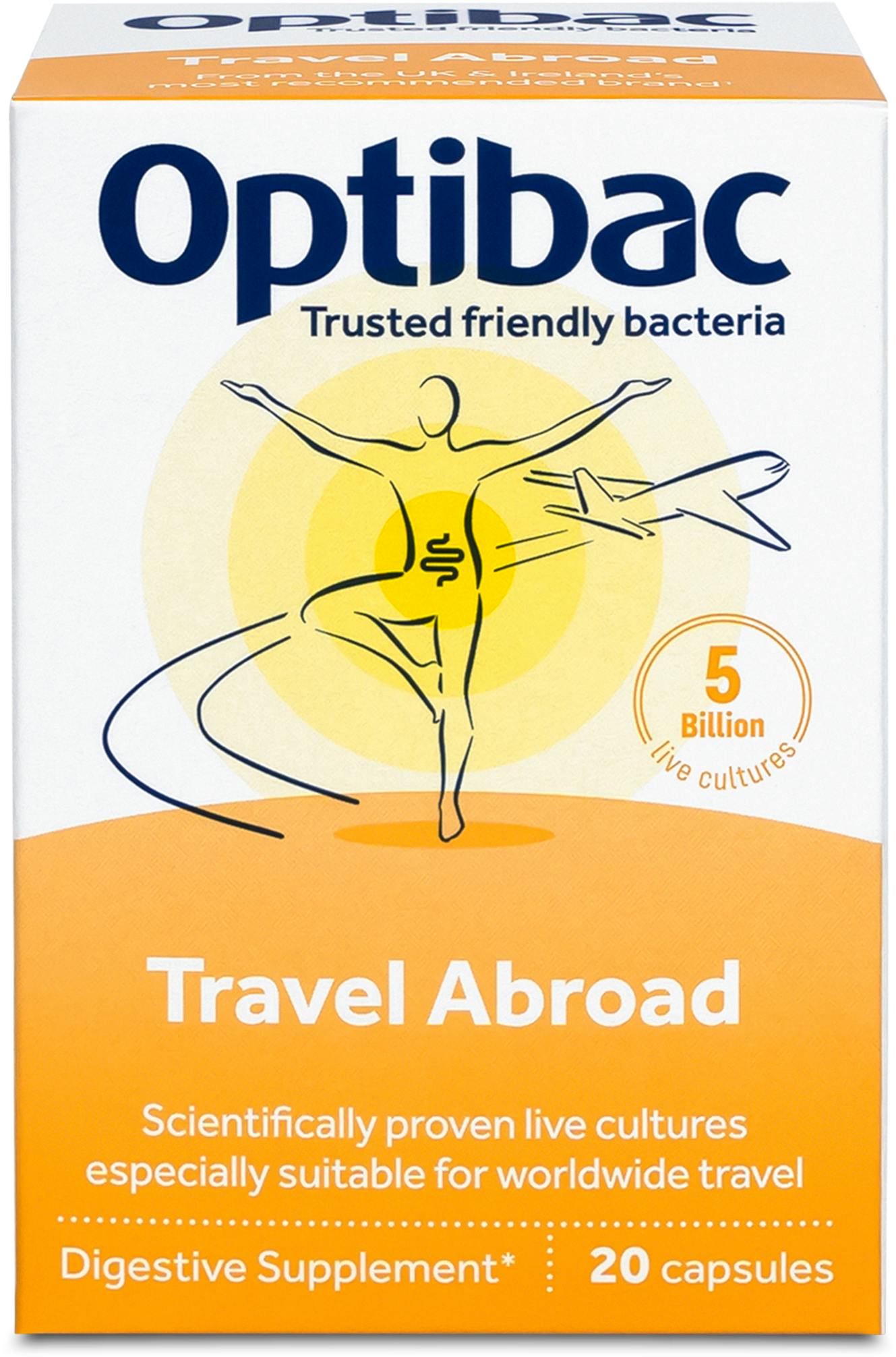 Optibac Probiotics for Travelling Abroad 20 Capsules