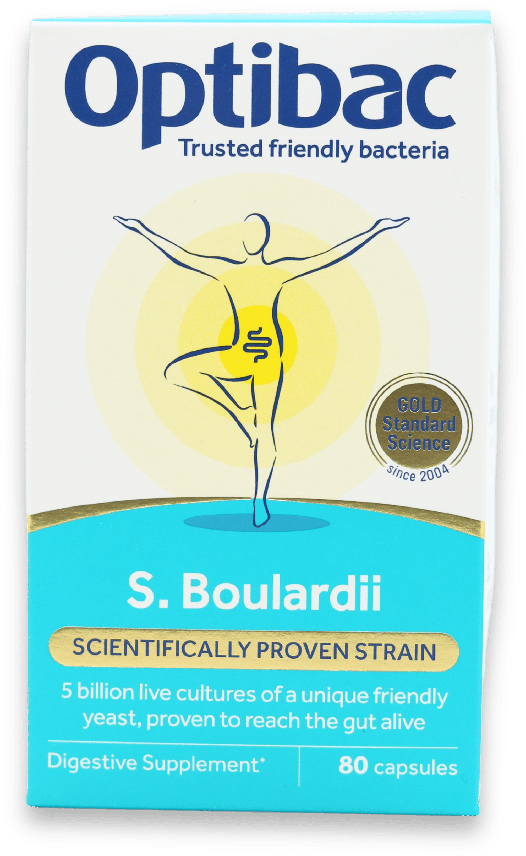 Optibac Probiotics Saccharomyces Boulardii 80 Capsules