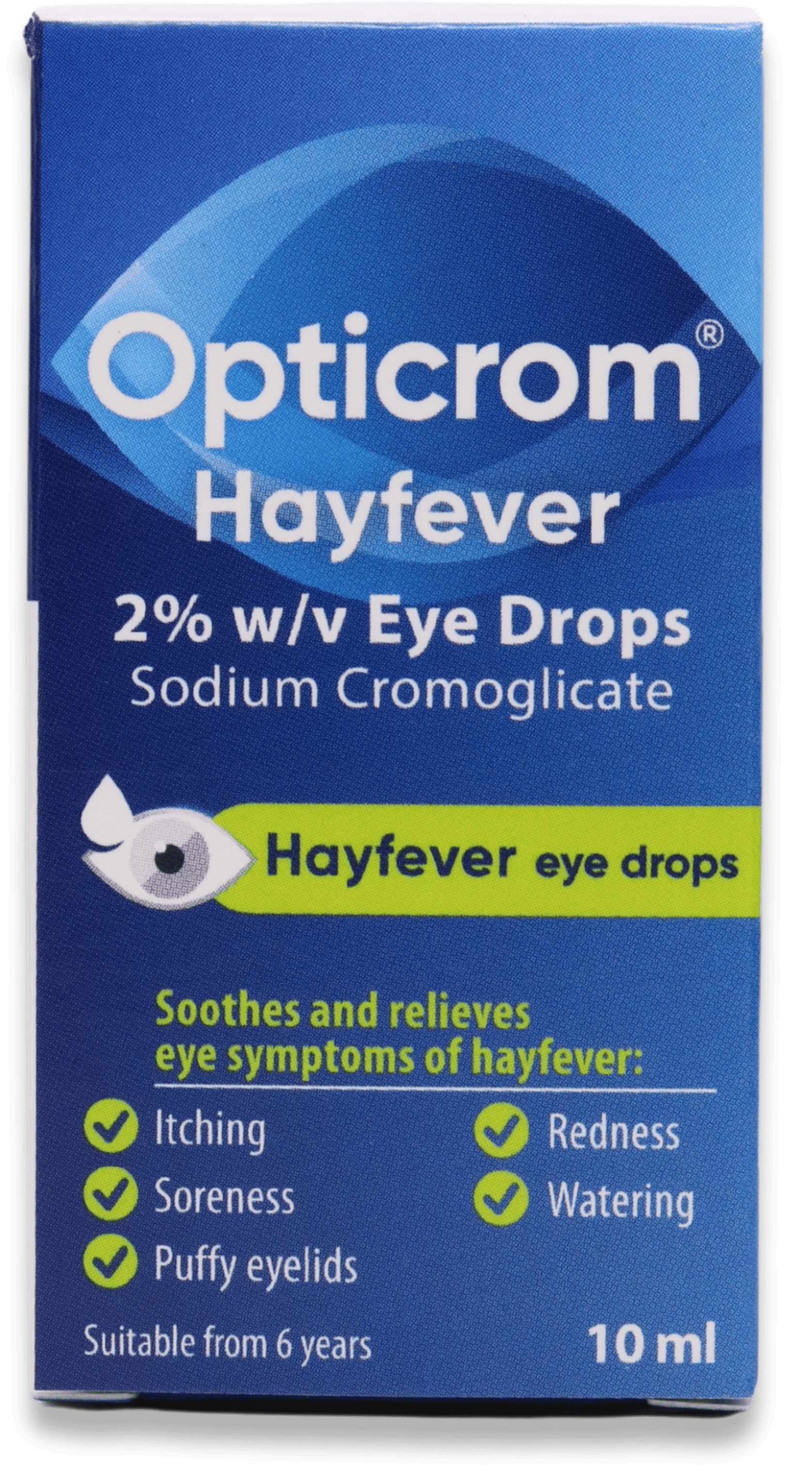 Opticrom Hayfever 2% w/v Eye Drops 10ml