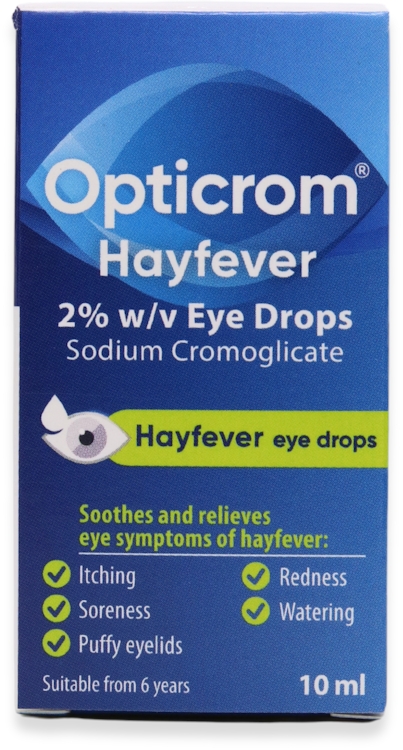 Opticrom Hayfever 2% w/v Eye Drops 10ml
